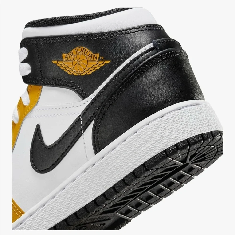 Nike Air Jordan Mid Sneakers - Black, White, Yellow toddler sz 10C nwob, 015